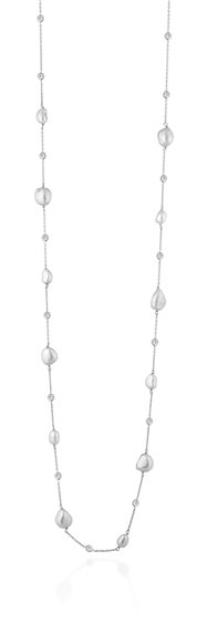 Collana Lelune Donna LELUNE GLAMOUR in Argento Perla LGNK393 - LGNK393